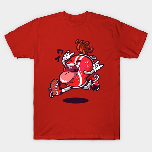 Jumping Cola T-Shirt by mankeeboi